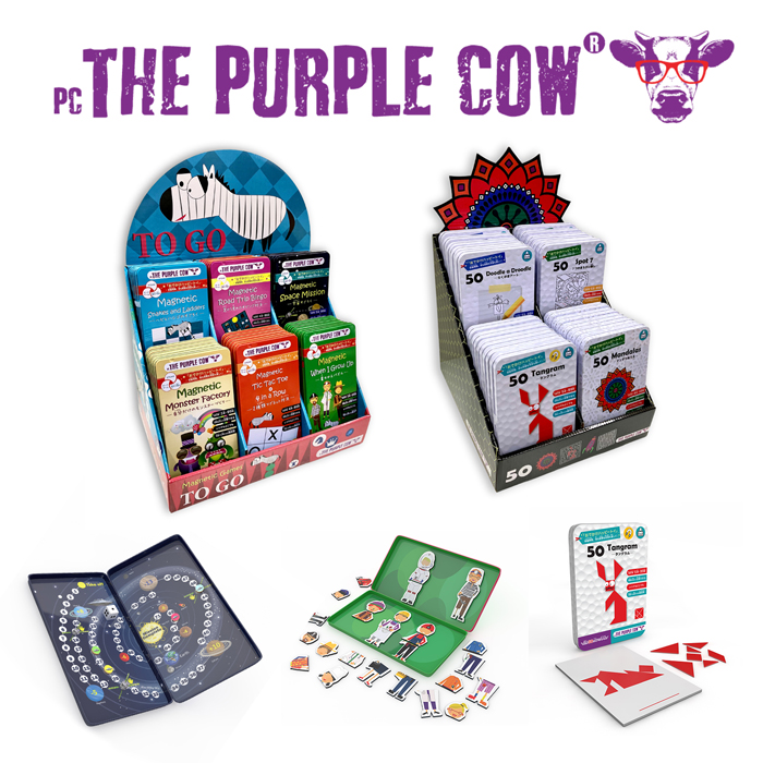 持ち運んで遊べるボードゲーム The Purple Cow（ザ パープルカウ）